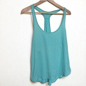 Lululemon Teal Racerback Tank Top | Lightweight Striped Athletic Wear 10